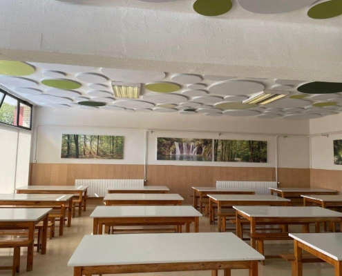 Soluciones acústicas en comedores escolares