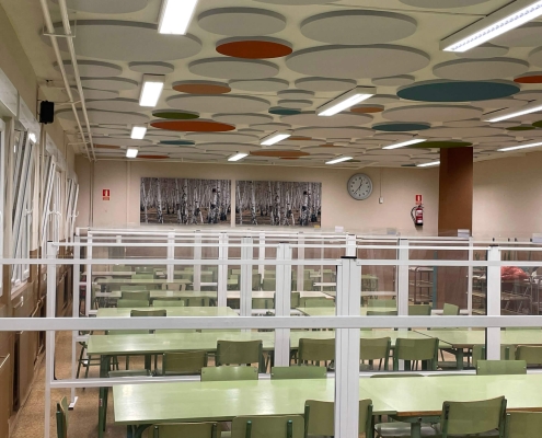 comedores escolares, reducir el ruido